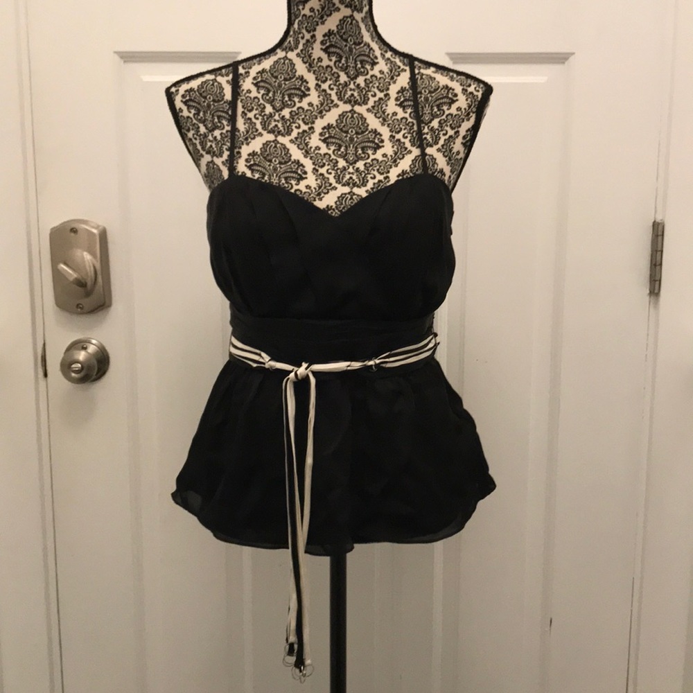 Black top with belt